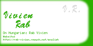 vivien rab business card